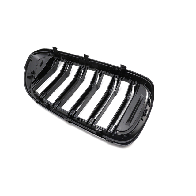 Car Accessories Bumper Grille for BMW 6 Series G32 GT 2017-IN Double Slat Gloss Black
