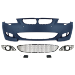 Auto Spare Parts Car Front Bumper Assy Grille Bodykit for BMW 5 Series E60 Modified to M5 2004-2007 With Fog Lamp Hole Style