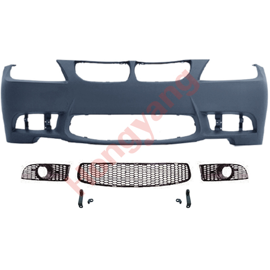 Car Modified Body Kit Front Bumper Assy Grille  for BMW 3Series E90 Modified to M3 2009-2012 With Fog Lamp Hole Style