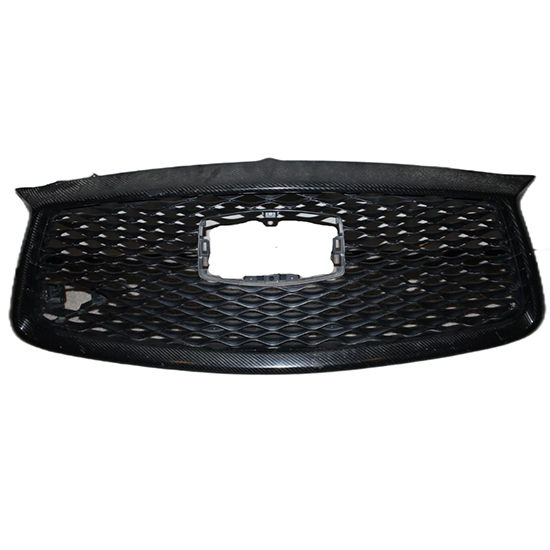 Auto Parts Car Bodykit Car Front Bumper Grille for Infiniti Q60 2017-2022 62310-5CA1A/62310-5CA1A Gray Inside+Chrome Frame/Black
