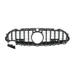 Vehicle Spare Parts Car Front Bumper Grille for Mercedes Benz Class CLS W257 Upgrade to GT-R 2018-2024 Grille  Glossy Black,www.hongyangcorp.com,Vehicle Spare Parts Car Front Bumper Grille for Mercedes Benz Class CLS W257 Upgrade to GT-R 2018-2024 Grille  Glossy Black