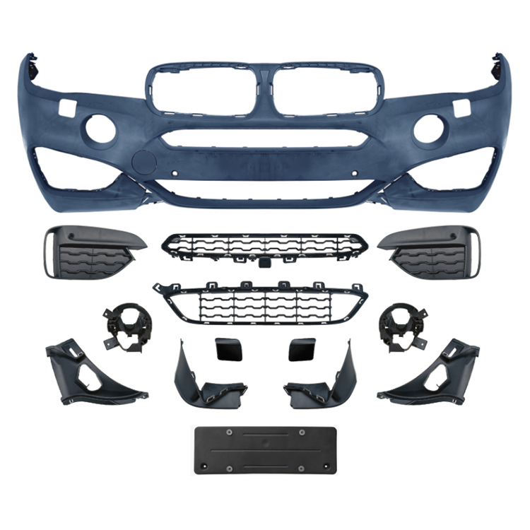 Auto Spare Parts Front Bumper Front Lip Spoiler Bodykit for BMW X6 Series F16 Modified to M-Tech 2014-2018,www.hongyangcorp.com,Auto Spare Parts Front Bumper Front Lip Spoiler Bodykit for BMW X6 Series F16 Modified to M-Tech 2014-2018