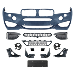 Auto Spare Parts Front Bumper Front Lip Spoiler Bodykit for BMW X6 Series F16 Modified to M-Tech 2014-2018,www.hongyangcorp.com,Auto Spare Parts Front Bumper Front Lip Spoiler Bodykit for BMW X6 Series F16 Modified to M-Tech 2014-2018