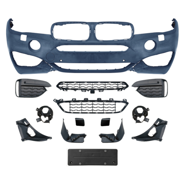 Auto Spare Parts Front Bumper Front Lip Spoiler Bodykit for BMW X6 Series F16 Modified to M-Tech 2014-2018,www.hongyangcorp.com,Auto Spare Parts Front Bumper Front Lip Spoiler Bodykit for BMW X6 Series F16 Modified to M-Tech 2014-2018