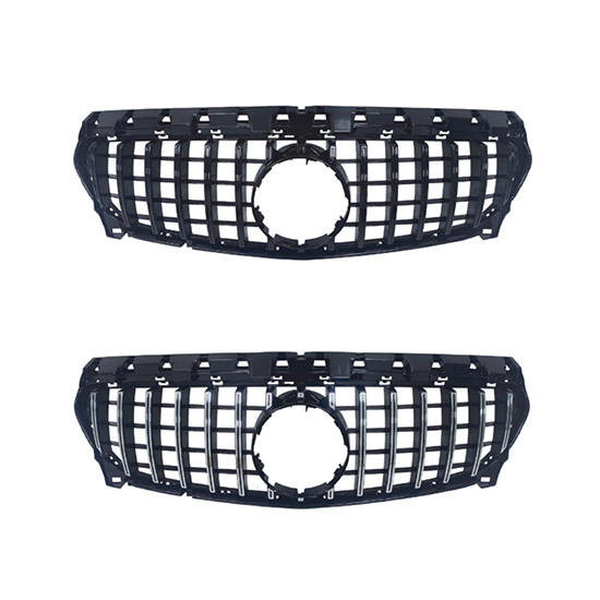 Car Body Kit Front Bumper Grille for Mercedes Benz Class CLA W117 Upgrade to GT-R 2017-2018 Car Grille Silver/Black,www.hongyangcorp.com,Car Body Kit Front Bumper Grille for Mercedes Benz Class CLA W117 Upgrade to GT-R 2017-2018 Car Grille Silver/Black