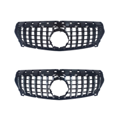 Car Body Kit Front Bumper Grille for Mercedes Benz Class CLA W117 Upgrade to GT-R 2017-2018 Car Grille Silver/Black,www.hongyangcorp.com,Car Body Kit Front Bumper Grille for Mercedes Benz Class CLA W117 Upgrade to GT-R 2017-2018 Car Grille Silver/Black