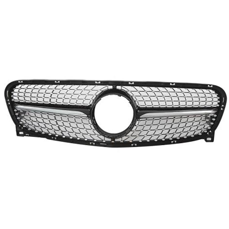 Diamond Front Bumper Grille for Mercedes Benz GLA  X156  2014-2016 2017-2019,www.hongyangcorp.com,Diamond Front Bumper Grille for Mercedes Benz GLA  X156  2014-2016 2017-2019