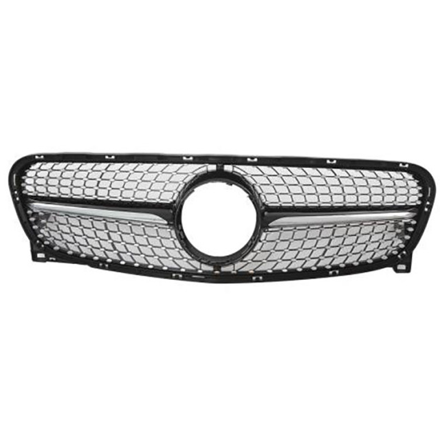 Diamond Front Bumper Grille for Mercedes Benz GLA  X156  2014-2016 2017-2019,www.hongyangcorp.com,Diamond Front Bumper Grille for Mercedes Benz GLA  X156  2014-2016 2017-2019