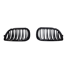 Hot Selling Vintage Car Spare Parts Dual Slat Style Matte Black Car Grill for BMW E46 2002-2005,www.hongyangcorp.com,Hot Selling Vintage Car Spare Parts Dual Slat Style Matte Black Car Grill for BMW E46 2002-2005