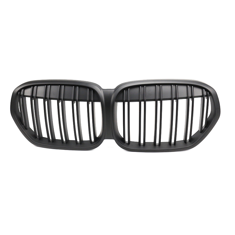 Auto Body Kits Matte Black Dual Slat Front Bumper Mesh Guards Grille Car Front Grille Fit for BMW Series X1 F49 2016