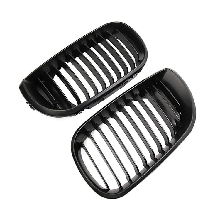 Hot Selling Bumper Grilles Single Line Glossy Black ABS Car Grills for BMW 3 Series E46 -Four Doors 2002-2004