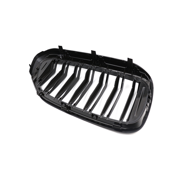 Upgrade 2018-2020 Car Front Bumper Grille Double Slat Gloss Black for BMW 5 Series G30/G38