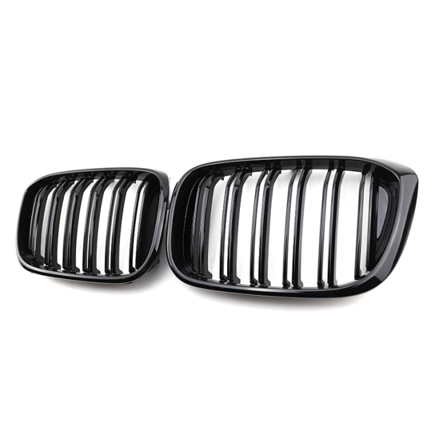 Car Parts Custom Gloss Black Dual Slat Front Bumper Mesh Grille Car Front Grille Fit for BMW Series X3 G01 2017,www.hongyangcorp.com,Car Parts Custom Gloss Black Dual Slat Front Bumper Mesh Grille Car Front Grille Fit for BMW Series X3 G01 2017
