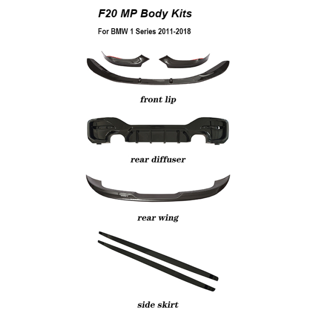 Car Parts From China MP Front Lip Rear Diffuser Side Skirt Rear Wing Bodykit Body Kit for BMW 1 Series F20 F21 2011-2018,www.hongyangcorp.com,Car Parts From China MP Front Lip Rear Diffuser Side Skirt Rear Wing Bodykit Body Kit for BMW 1 Series F20 F21 2011-2018