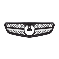 Auto Parts Car Front Bumper Grille for Mercedes Benz Class C W204 Upgrade to AMG63 2011-2014 Grille Black Frame Silver bar,www.hongyangcorp.com,Auto Parts Car Front Bumper Grille for Mercedes Benz Class C W204 Upgrade to AMG63 2011-2014 Grille Black Frame Silver bar