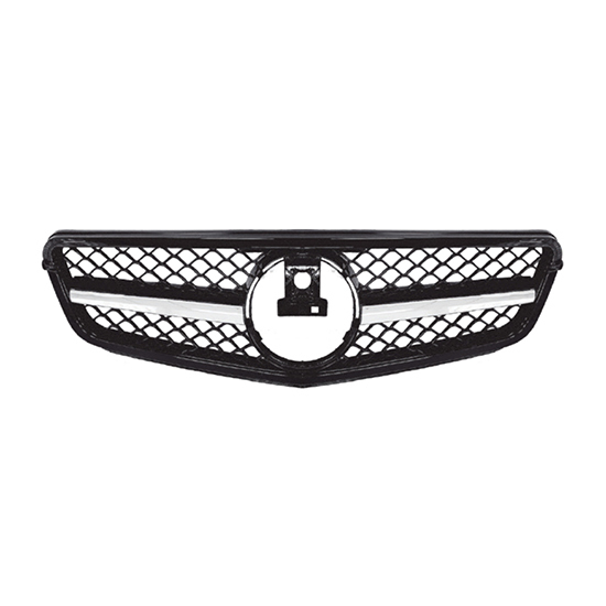 Auto Parts Car Front Bumper Grille for Mercedes Benz Class C W204 Upgrade to AMG63 2011-2014 Grille Black Frame Silver bar,www.hongyangcorp.com,Auto Parts Car Front Bumper Grille for Mercedes Benz Class C W204 Upgrade to AMG63 2011-2014 Grille Black Frame Silver bar