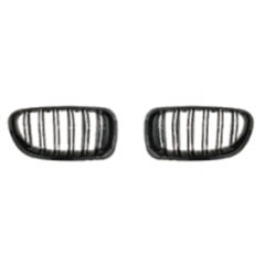 Automobile's Chromed Dual Slat Front Bumper Mesh Radiator Protector Grille Car Front Grille Fit for BMW E60 2003-2010
