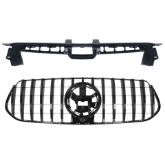 Car Body Kits Front Bumper Grille for Mercedes Benz Class GLE W167/C167 2020-2024 Upgrade to GT-R 2024+ Grille Black 2020-2024,www.hongyangcorp.com,Car Body Kits Front Bumper Grille for Mercedes Benz Class GLE W167/C167 2020-2024 Upgrade to GT-R 2024+ Grille Black 2020-2024