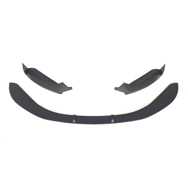 Auto Parts Accessories Matte Black Front Bumper Lips Body Kit Fit for BMW 1 Series F20 2011-2018 Front Lips