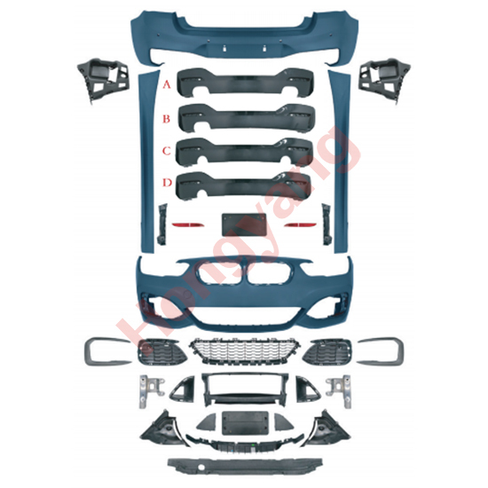 Car Auto Spare Parts Rear Diffuser Bodykit for BMW 1 Series F20 Modified to M-Tech 2015-2018 All Mesh Style,www.hongyangcorp.com,Car Auto Spare Parts Rear Diffuser Bodykit for BMW 1 Series F20 Modified to M-Tech 2015-2018 All Mesh Style