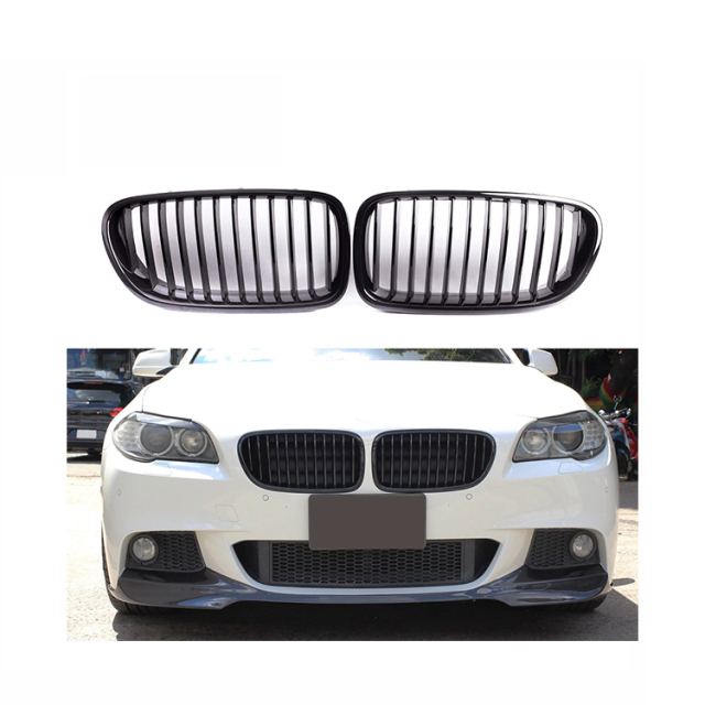 Front Bumper Grille for BMW 5 Series F10/F11/F18 2010-2017 Single Slat Carbon Look/Gloss /Matte Black,www.hongyangcorp.com,Front Bumper Grille for BMW 5 Series F10/F11/F18 2010-2017 Single Slat Carbon Look/Gloss /Matte Black