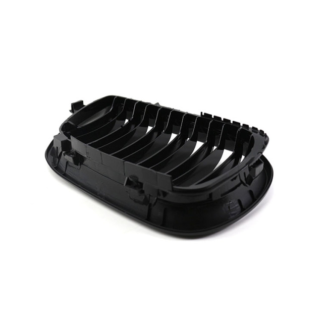 Gloss Black Dual Slat Decorative Front Bumper Mesh Cover Grille Car Front Grille Fit for BMW 3Series E46 2002-2004,www.hongyangcorp.com,Gloss Black Dual Slat Decorative Front Bumper Mesh Cover Grille Car Front Grille Fit for BMW 3Series E46 2002-2004