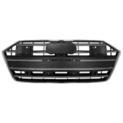 Car Auto Spare Parts Bodykit Grille for Audi A7 Upgrade to S7 Matte Black Frame/Silver Strip/ACC 2019 2020 2021 2022 2023