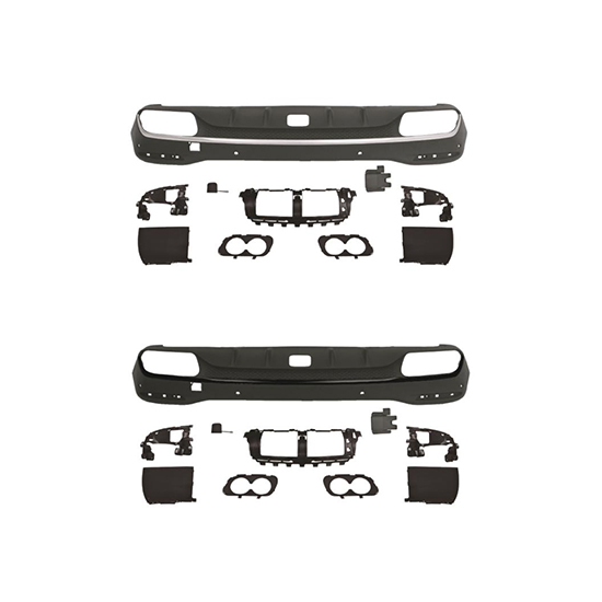 Auto Parts Car Body Kits Rear Bumper Rear Diffuser for Mercedes Benz Class GLS X167 Upgrade to AMG53 2020-2024 Silver/Black,www.hongyangcorp.com,Auto Parts Car Body Kits Rear Bumper Rear Diffuser for Mercedes Benz Class GLS X167 Upgrade to AMG53 2020-2024 Silver/Black