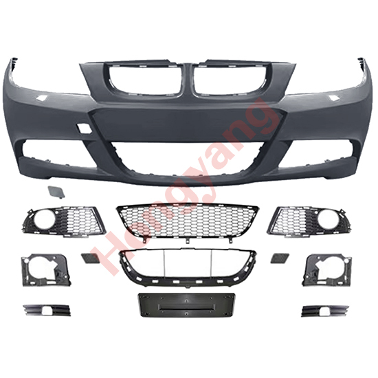 Car Body Kit Front Bumper Assy for BMW 3Series E90 Modified to M-Tech 2005-2008 With Fog Lamp Hole Style,www.hongyangcorp.com,Car Body Kit Front Bumper Assy for BMW 3Series E90 Modified to M-Tech 2005-2008 With Fog Lamp Hole Style