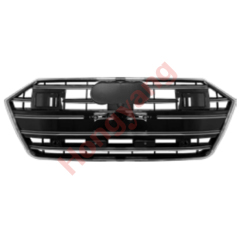 Car Auto Spare Parts Bodykit Grille for Audi A7 Upgrade to S7 Glossy Black Frame/Silver Strip/ACC 2019 2020 2021 2022 2023