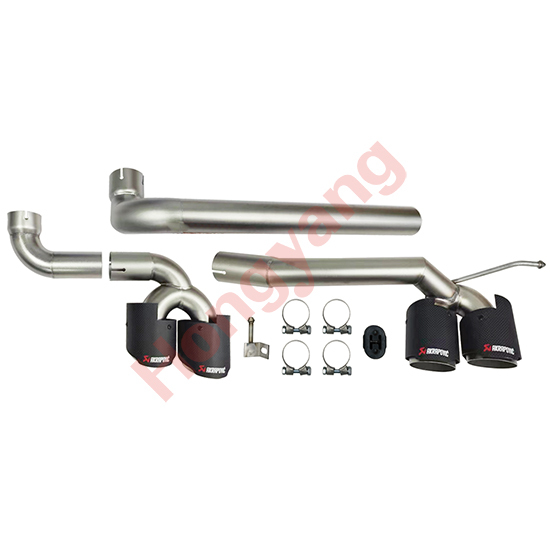 Car Body Kit Rear Bumper Assy Exhaust Pipe for BMW 3Series E92 Modified to M3 2006-2013 Dual Interface Carbon Fiber