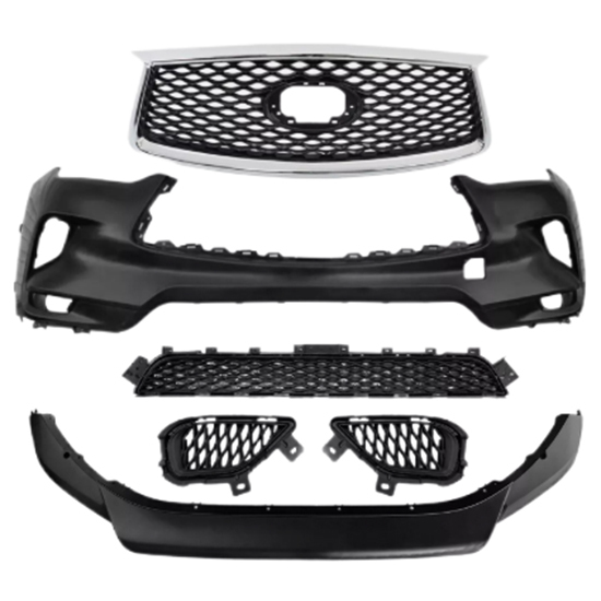 Car Bumper Car Complete Front Bumper Cover W/Grill Set for Infiniti QX50 2019-2021 62022-5NA0H