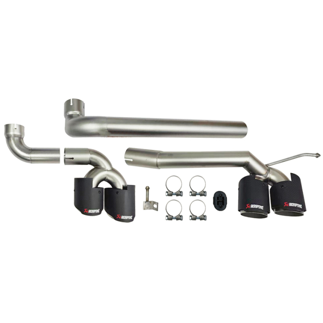 Car Body Kit Rear Bumper Assy Exhaust Pipe for BMW 3Series E92 Modified to M3 2006-2013 Dual Interface Carbon Fiber