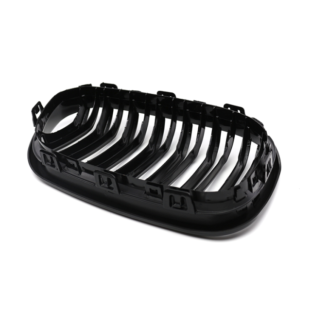 Automotive Vehicle Parts Gloss Black Dual Slat Inserts Guard Front Bumper Mesh Grille Car Grille Fit for BMW F20 2012-2014,www.hongyangcorp.com,Automotive Vehicle Parts Gloss Black Dual Slat Inserts Guard Front Bumper Mesh Grille Car Grille Fit for BMW F20 2012-2014