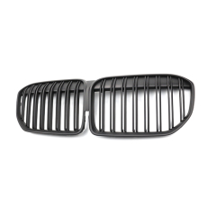 Matte Black Dual Slat Aftermarket Front Bumper Mesh Guard Grille Car Front Grille Fit for BMW 7 Series G11/G12 2019-IN