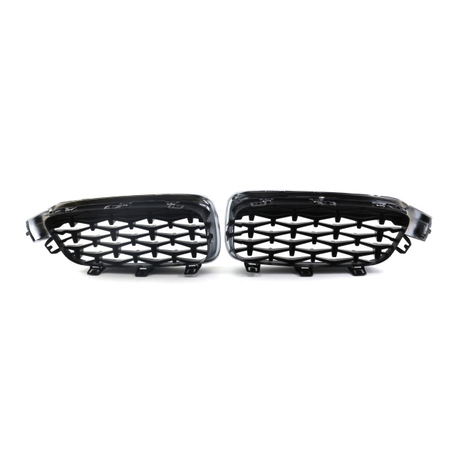 Upgrade Car Front Bumper Grille for BMW 3 Series F30/F35 Diamond Chrome Style 2012-IN