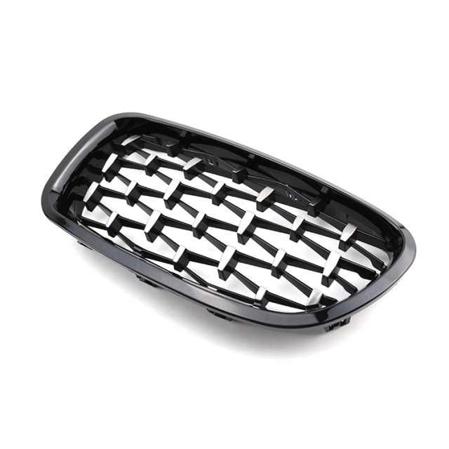 Automotive Accessories Diamond Black Front Bumper Mesh Radiator Grille Car Front Grille Fit for BMW Series 5 F10 2010-2017,www.hongyangcorp.com,Automotive Accessories Diamond Black Front Bumper Mesh Radiator Grille Car Front Grille Fit for BMW Series 5 F10 2010-2017