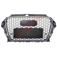 Car Auto Spare Parts Bodykit Grille for Audi A3 Upgrade to RS3 Silver 2014 2015 2016,www.hongyangcorp.com,Car Auto Spare Parts Bodykit Grille for Audi A3 Upgrade to RS3 Silver 2014 2015 2016