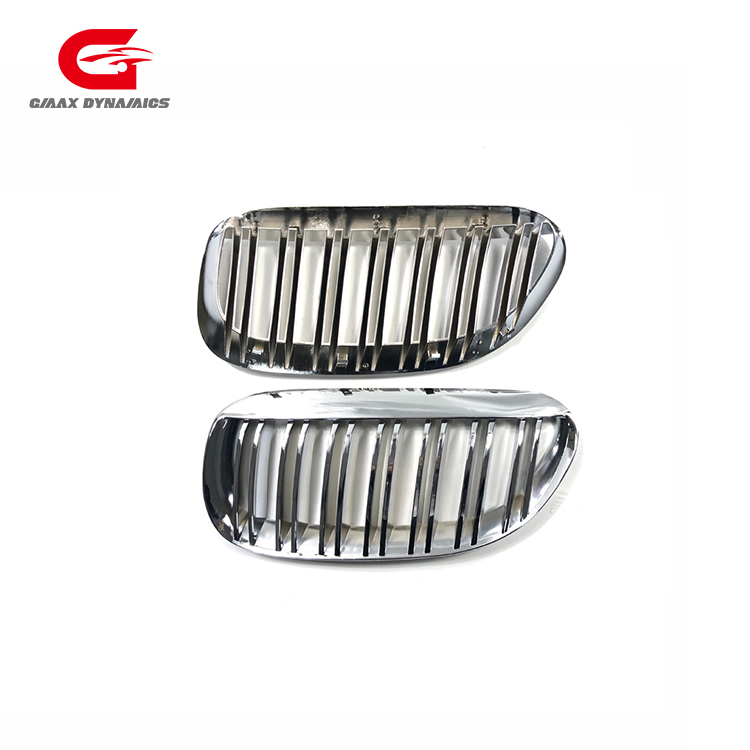 Car Exterior Accessories Auto Front Bumper Grille for BMW 6 Series E63 2006-2010 Double Slat Modification Easy Installation