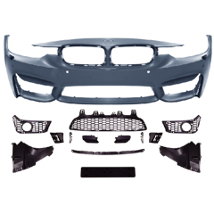 Car Body Kit Front Bumper for BMW F30 F35 Modified to M3 2013-2018 Front Bumper Assy With Fog Lamp Hole