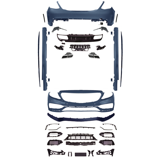 Auto Parts Car Body Kits Rear Bumper Side Skirts Front Bumper for Mercedes Benz Class C W205/C205 Upgrade to 19C63 2019-2021,www.hongyangcorp.com,Auto Parts Car Body Kits Rear Bumper Side Skirts Front Bumper for Mercedes Benz Class C W205/C205 Upgrade to 19C63 2019-2021