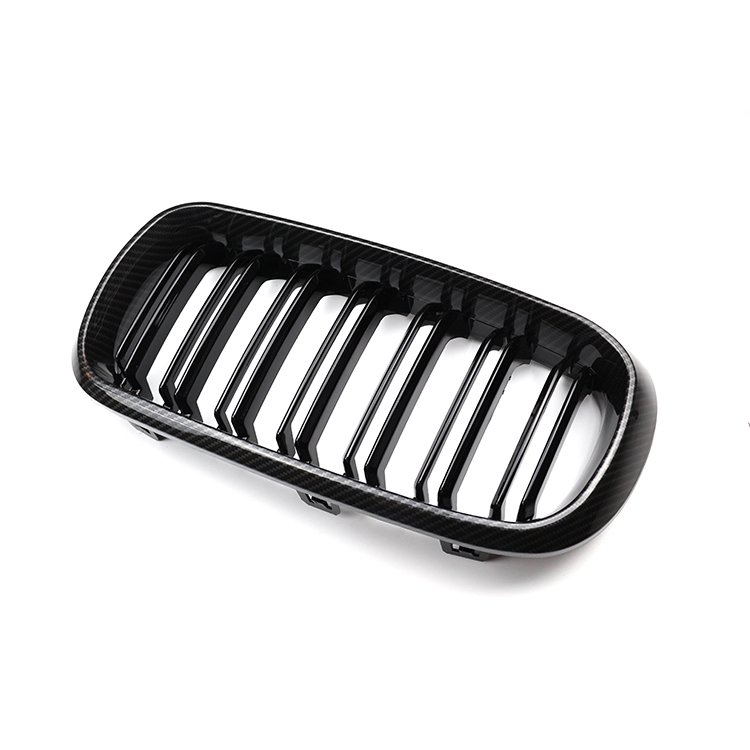 Auto Modified Carbon Look Dual Slat Repair Front Bumper Mesh Grille Car Front Grille Fit for BMW Series X5 F15 2013-2018,www.hongyangcorp.com,Auto Modified Carbon Look Dual Slat Repair Front Bumper Mesh Grille Car Front Grille Fit for BMW Series X5 F15 2013-2018