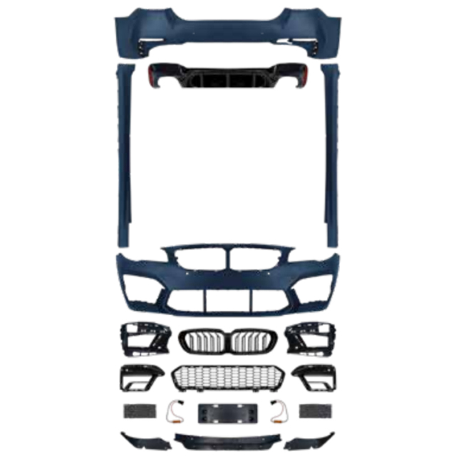 Auto Car Front Bumper Bodykit for BMW 5Series F10 F18 2011-2017 Modified to G30 G38 M5 2021-2023 Old to New/No Need Change Lamps