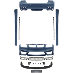 Car Modified Body Kit Rear Diffuser Front Lip for BMW 3Series E90 Modified to M4 2005-2008 With Fog Lamp Hole Style