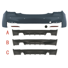 Vehicle Spare Parts Car Rear Bumper Assy Rear Diffuser Bodykit for BMW 2 Series F22 Modified to M-Tech 2014-2019