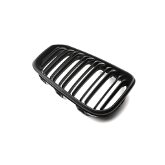 Automotive Vehicle Parts Matte Black Dual Slat Inserts Guard Front Bumper Mesh Grille Car Grille Fit for BMW F20 2015-2017