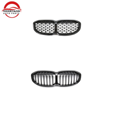 New Design Auto Accessories Car Grille for BMW 1 Series F40 Hatchback 2019-IN Diamond Single Slat Gloss Black