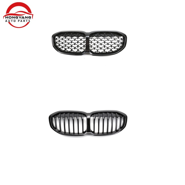 New Design Auto Accessories Car Grille for BMW 1 Series F40 Hatchback 2019-IN Diamond Single Slat Gloss Black