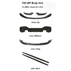 Body Kit for Cars F20 M-performance Side Skirt Front Bumper Lip Rear Diffuser Rear Wing Spoiler for BMW 1 Series 2011-2018
