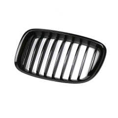 Automotive Matte Black Dual Slat Insert Front Bumper Mesh Radiator Grille Car Grille Fit for BMW Series 5 F07 2009-2016